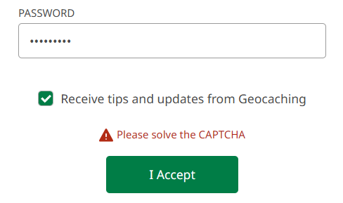 CAPTCHA 失败界面